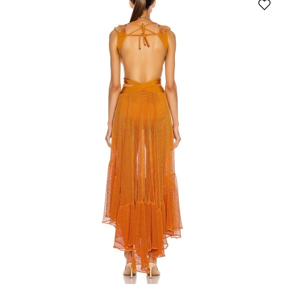 PatBO Netted Fringe Dress